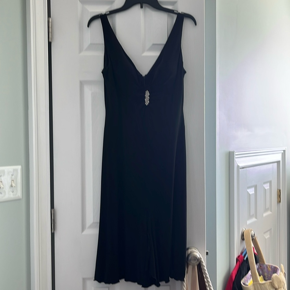 Stunning Betsy and Adam black cocktail dress